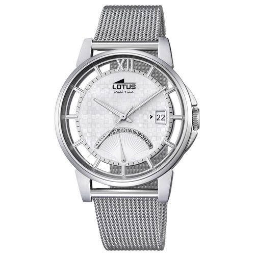 Lotus Montre Homme Femme Minimalist Analogique Quartz Acier Inoxydable Argent Ul18326/1