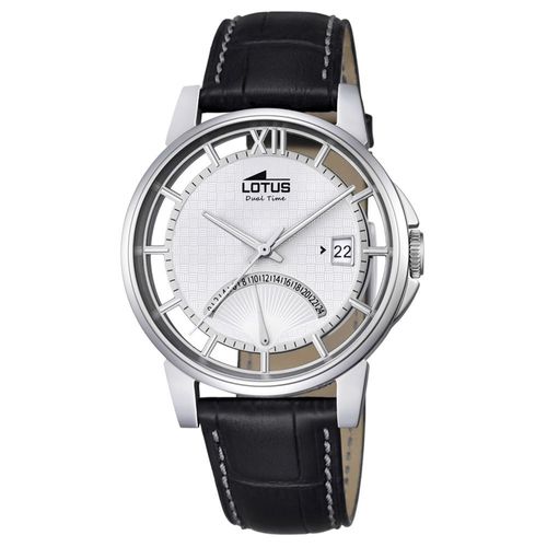 Lotus Montre Homme Femme Minimalist Analogique Quartz Cuir Noir Ul18325/1