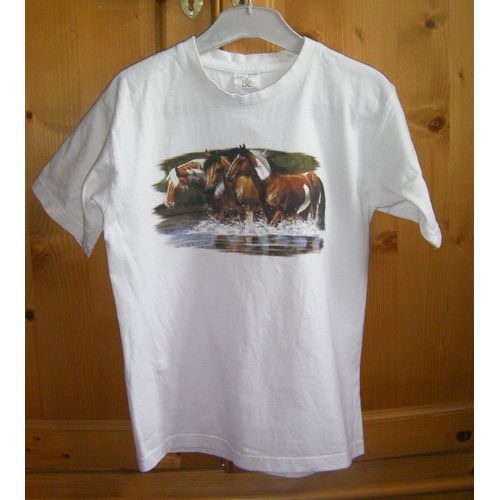 T-Shirt B&c Coton 9 Ans Blanc