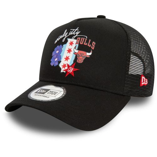 New Era Adjustable Mesh Trucker Cap - State Chicago Bulls