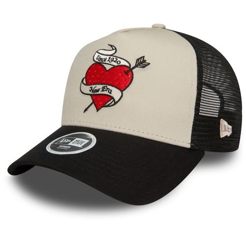 New Era Femme Trucker Cap - Rhinestone Stone Beige
