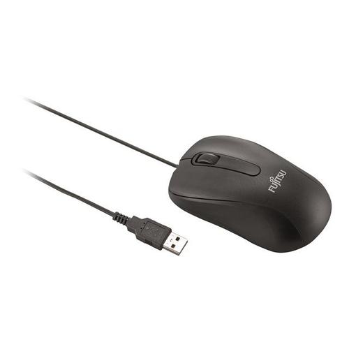 Fujitsu M520 - Souris - droitiers et gauchers - optique - 3 boutons - filaire - USB - noir - pour Celsius H7510, J5010, W5010; ESPRIMO D7010, D7011, D9010, D9011, G9010, K5010/24, P9910