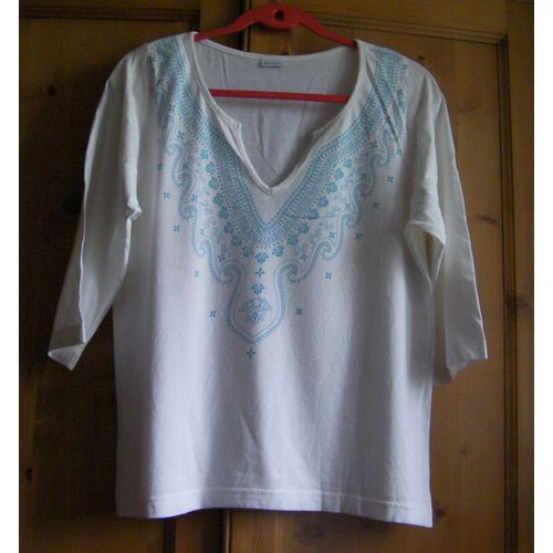 T-Shirt Blanche Porte - Taille 42