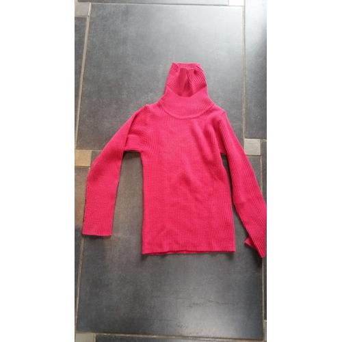 Pull Tout Simplement 6 Ans Rose Col Roulé