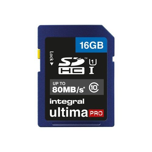 Integral UltimaPro - Carte mémoire flash - 16 Go - UHS Class 1 / Class10 - SDHC UHS-I