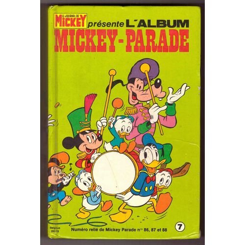 Album Relié Mickey Parade N°7 Regroupant Les N° 86. 87. 88