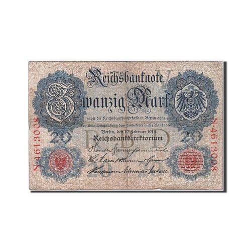 Allemagne, 20 Mark, Type 1914, 19 Février 1914