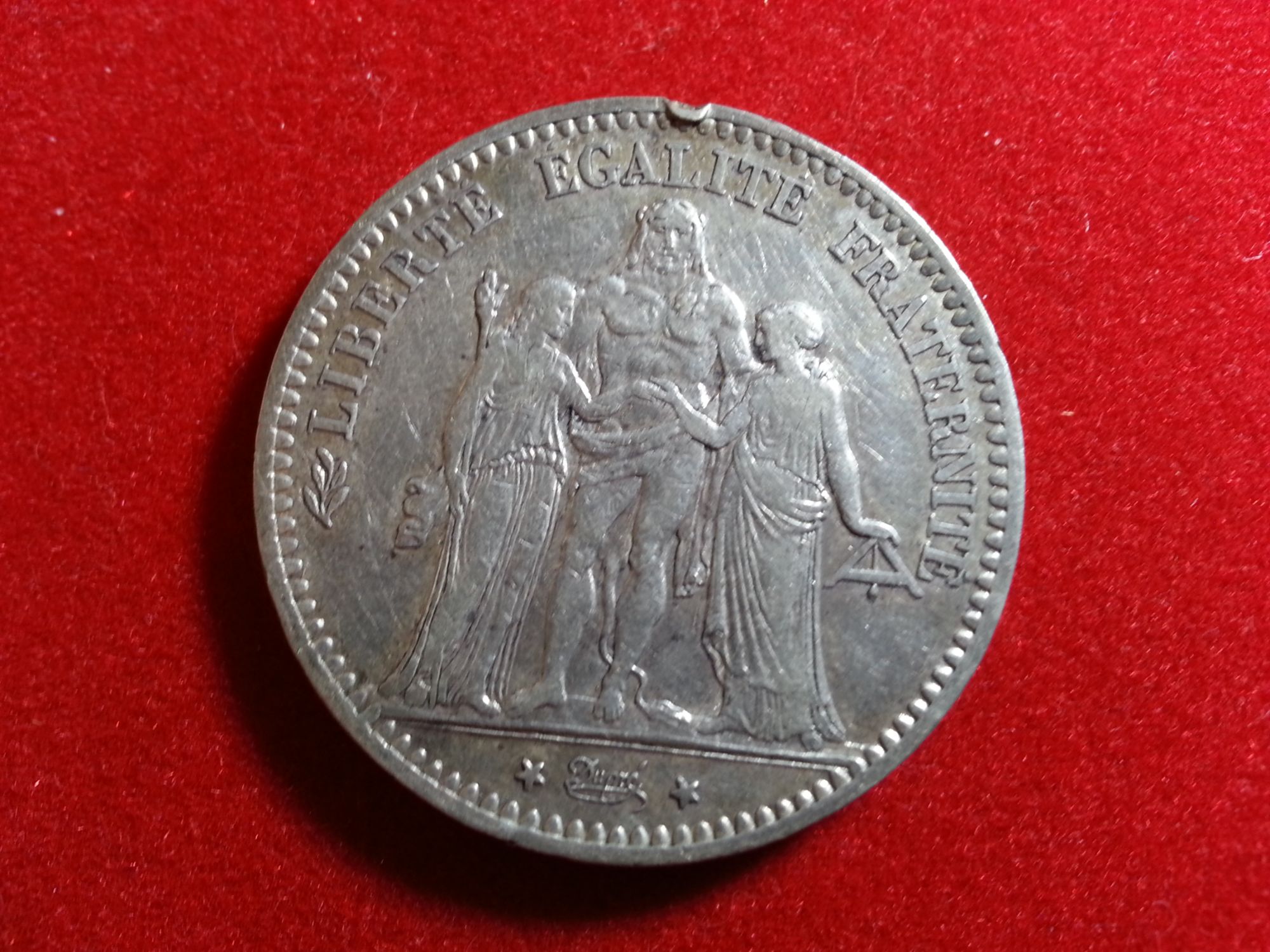 5 Francs Hercule Iiie République 1875 A   Paris