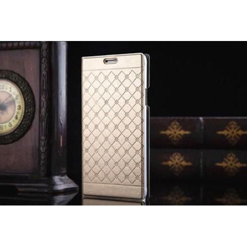 Etui À Rabat Coque Or Gold Business Pour Samsung Galaxy Note 4 Best Quality