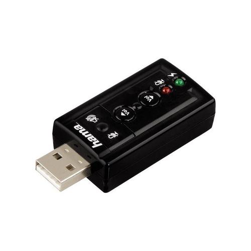 Clé USB Carte son Externe 7.1 Micro 3D Stéréo Casque Micro  C