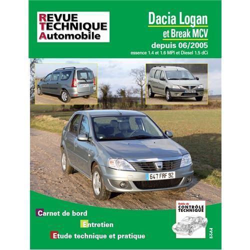 Revue Technique Pour Dacia Loganetmcv Avant 06-2005 Essence1.4-1.6et1.5dci