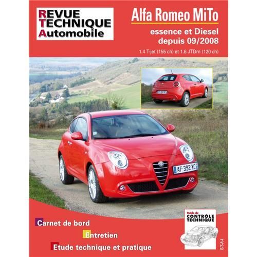 Revue Technique Pour Alfa Roméo Mito 09-2008 Et Après, Essence 1.4et 1.6 Jtd