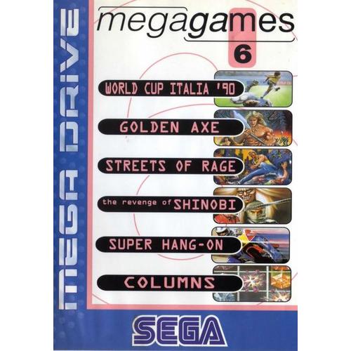 Mega Games 6 : World Cup Italia '90, Super Hang On, Streets Of Rage, The Revenge Of Shinobi, Columns, Golden Axe