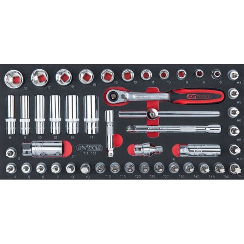 Module de douilles et accessoires ULTIMATE® 3/8", 46 pièces KS TOOLS 713.1022