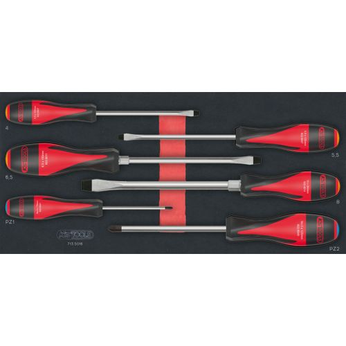 Module de tournevis ULTIMATE® Fente - POZIDRIV®, 6 pièces KS TOOLS 713.5016