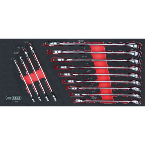 Module de clés mixtes ULTIMATE® en pouces, 13 pièces KS TOOLS 713.2016