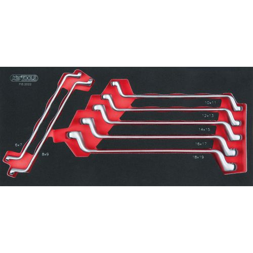 Module de clés polygonales contre-coudées 75°, 7 pièces KS TOOLS 713.2022