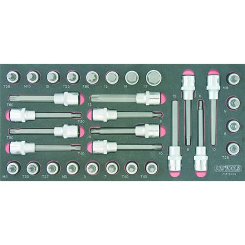 Module de douilles tournevis ULTIMATE® 1/2", 32 pièces KS TOOLS 713.5009