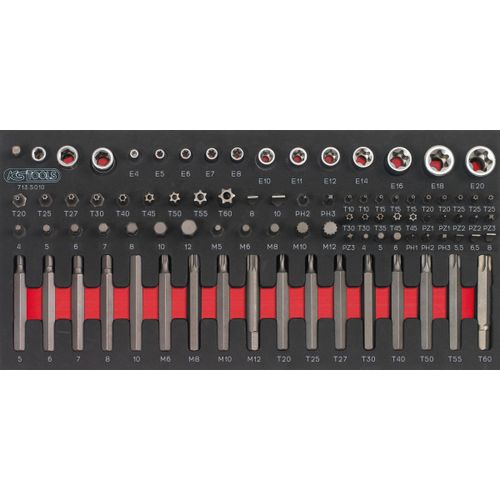 Module d'embouts de vissage et douilles TORX®, 88 pièces KS TOOLS 713.5010