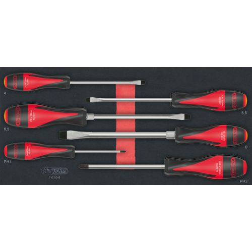 Module de tournevis ULTIMATE® Fente - PHILLIPS®, 6 pièces KS TOOLS 713.5015