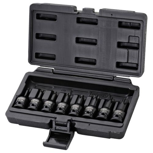 Jeu de douilles à chocs courtes TORX®, 8 pcs KS TOOLS 515.1107