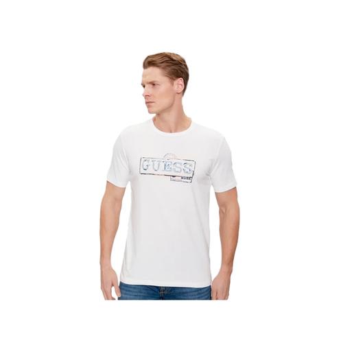 T Shirt Guess Authentic Homme Blanc