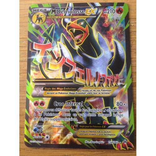 Carte Pokémon Méga Démolosse Ex - Ultra Rare - Pv 210 - 154/162