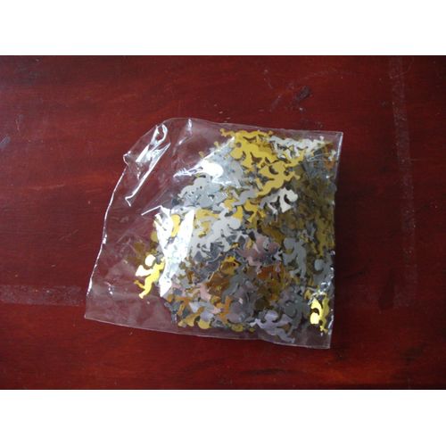 Sachet De Paillette D'anges En Or Et Argent