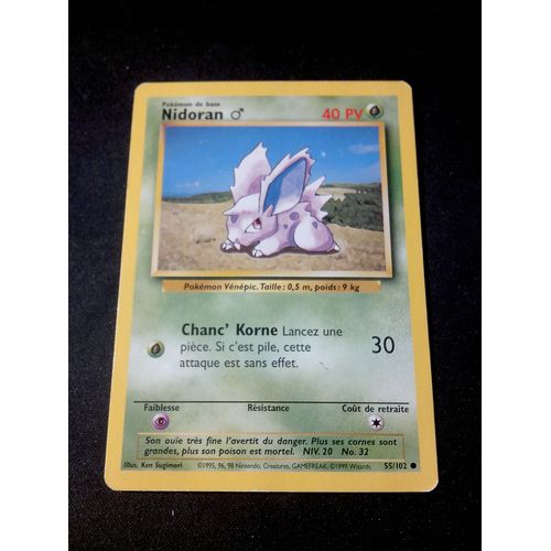 Nidoran 55/102 Set De Base Fr 