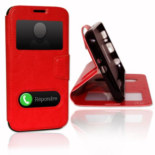 Samsung Galaxy  Trend (7560) Étui Housse Coque Rouge By Ph26