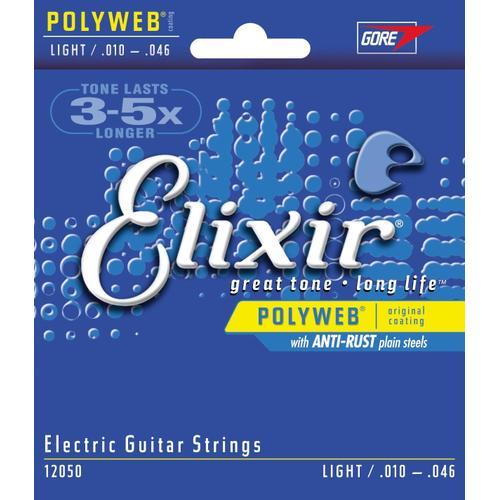 Elixir 12050 Polyweb Light 10-46 Cordes Guitare Électrique