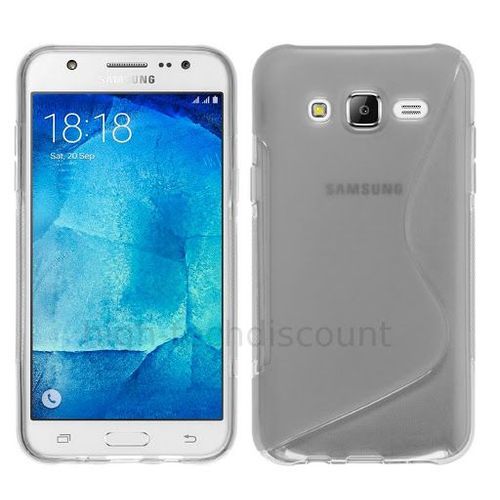 Housse Etui Coque Pochette Silicone Gel Fine Pour Samsung Galaxy J3 (2016) + Verre Trempe - Transparent