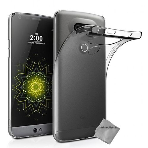 Housse Etui Coque Silicone Gel Fine Pour Lg G5 + Film Ecran - Tpu Transparent