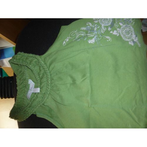 T-Shirt Complices . Coton 4 Ans Vert