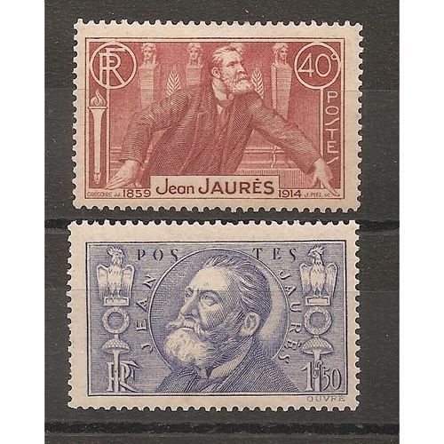 318 - 319 (1936) Les Deux Jean Jaurès Avec Défauts N* (Cote 19e) (3827)