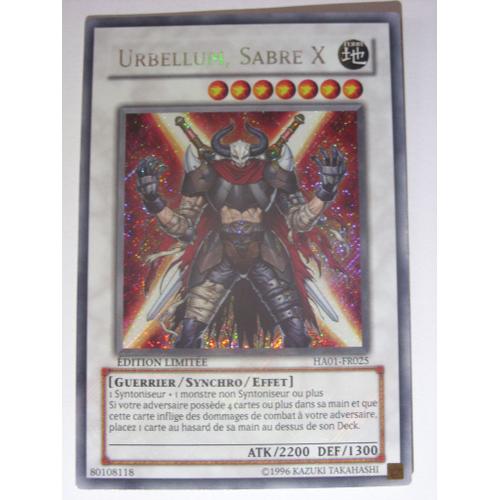 Yu-Gi-Oh! - Ha01-Fr025 - Urbellum, Sabre X - Secret Rare