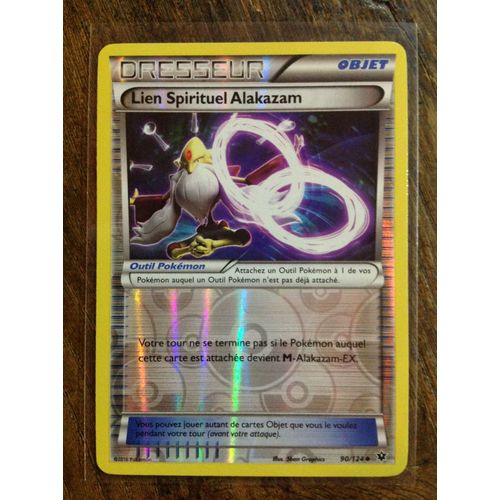 Dresseur Reverse Lien Spirituel Alakazam 90/124 Xy Impact Des Destins