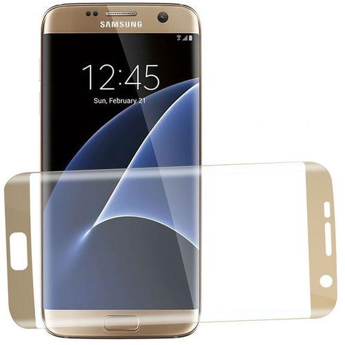 Film Protection Or Samsung Galaxy S7 Edge 3d Bord Incurvé Intégral Total 