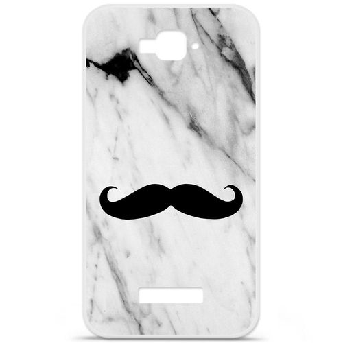 Etui Coque Housse Design Alcatel One Touch C7en Silicone Gel Protection Arrière - Hipster Moustache