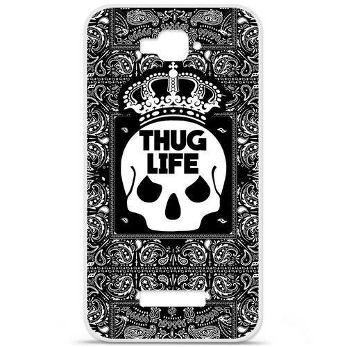 Etui Coque Housse Design Alcatel One Touch C7en Silicone Gel Protection Arrière - Thuglife Baroque