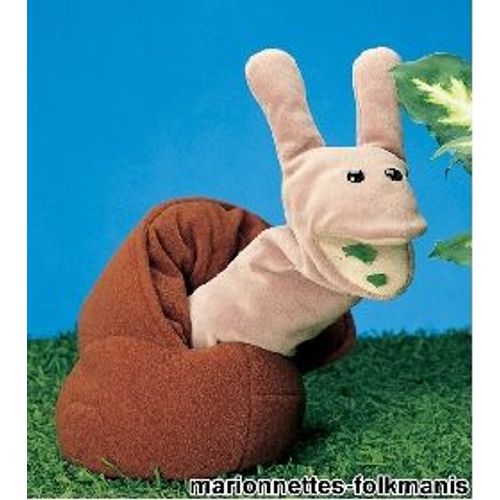 Peluche Marionnette Escargot Folkmanis (30 Cm)