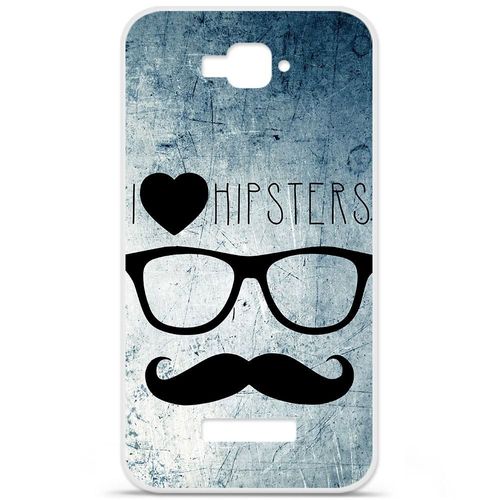 Etui Coque Housse Design Alcatel One Touch C7en Silicone Gel Protection Arrière - Love Hipster