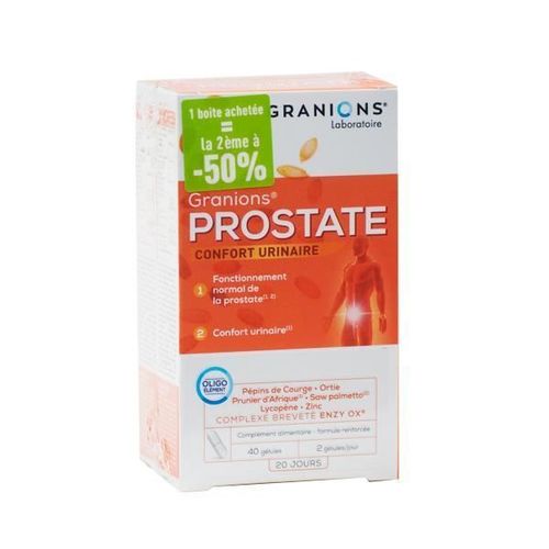 Granions Prostate Lot De 2 X 40 Gélules 