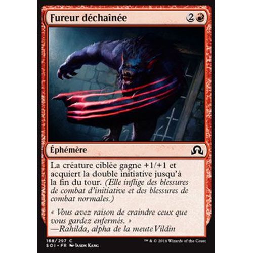 Foil Fureur Déchaînée - Mtg - Ténèbres Sur Innistrad - C - 188/297 