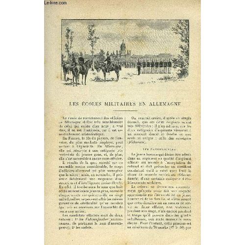 Le Monde Moderne Tome 12 - Les Ecoles Militaires En Allemagne