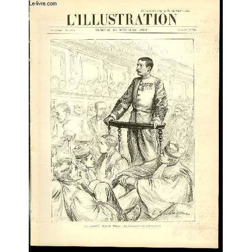 L'illustration Journal Universel N° 2869 - Gravures: Le Proces Emile Zola, Le Lieutenant-Colonel Picquart Par L.Sabattier - La Carnaval De Nice, Char Des Oiseaux, Photo De Giletta / ...