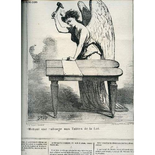 Le Charivari - Trente-Huitieme Annee. La Semaine De La Bourse Par S. Zabban / Le Corps Législatif En Chambre Par Paul Girard / Revue Comique Des Tribunaux Par Henry Maret Etc.