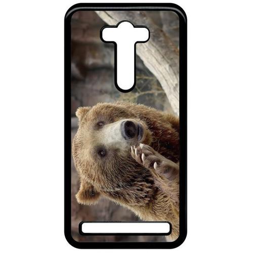 Coque Asus Zenfone 2 Laser Ze550kl - Gros Ours Brun - Noir