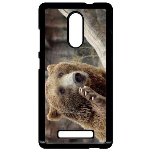 Coque Xiaomi Redmi Note 3 - Gros Ours Brun - Noir