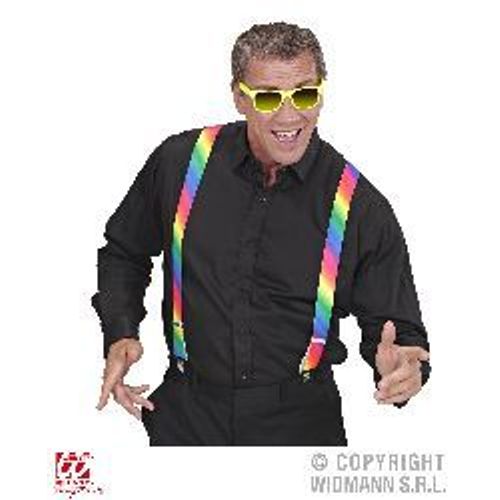 Bretelles Adulte Arc En Ciel - Taille Unique